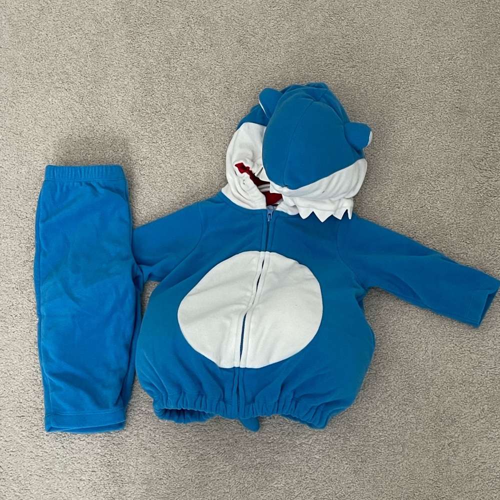 Carters - Blue Baby Shark Costume 6-9mos